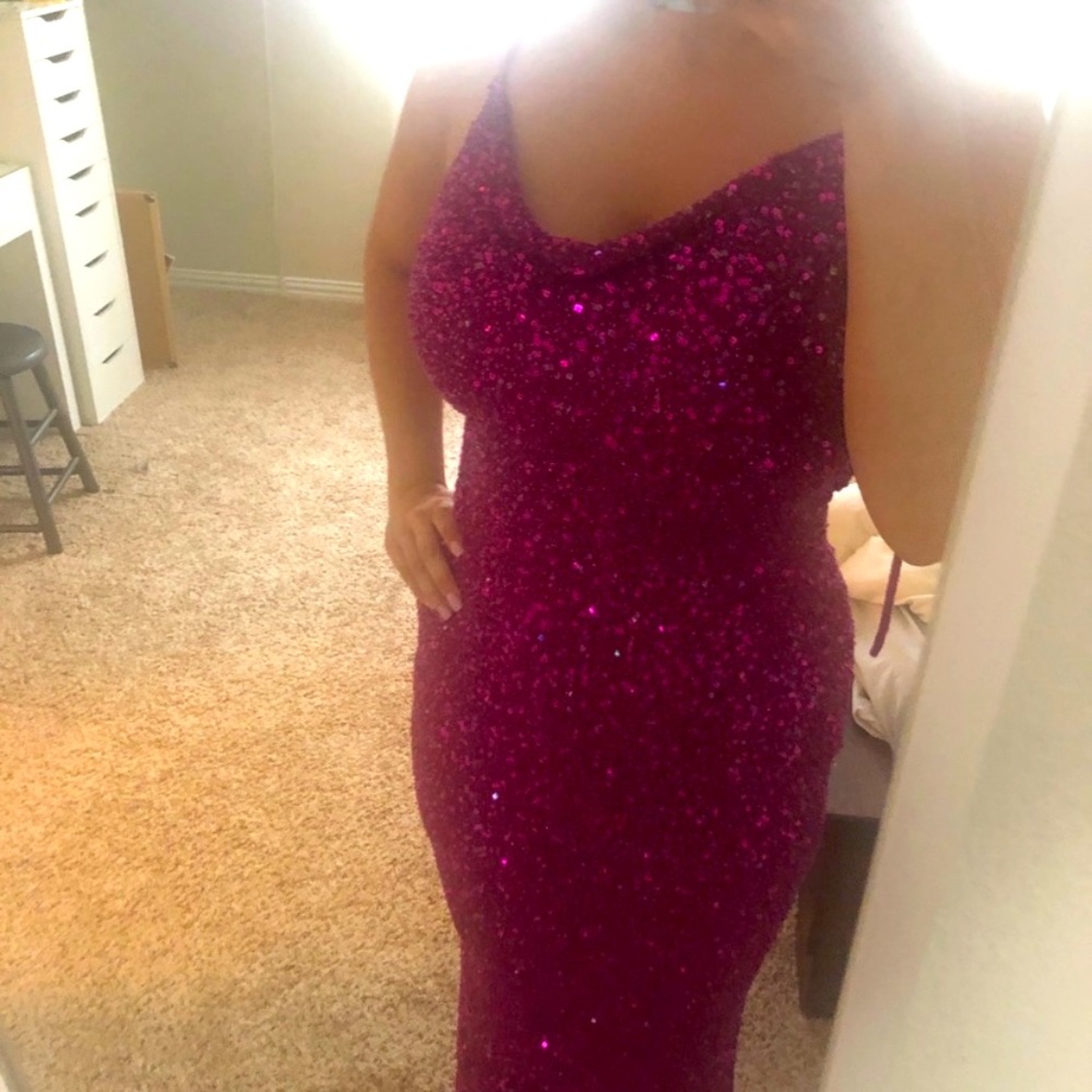 Sequined Pink Formal